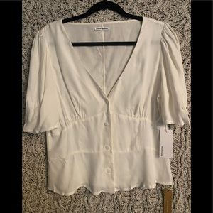 Reformation silky blouse